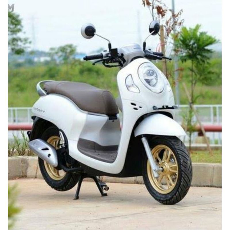 Cover Sayap kanan kiri kap body depan scoopy new prestige terbaru 2020 2021 K2F putih doff original