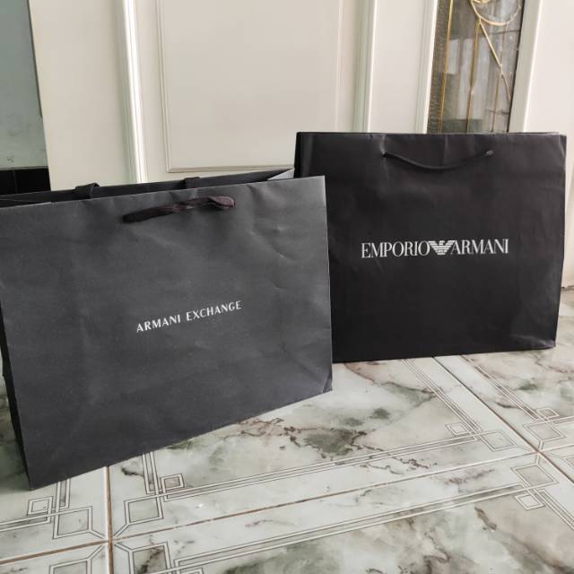 Armani Exchange Emporio Paperbag Authentic Paper Bag Original