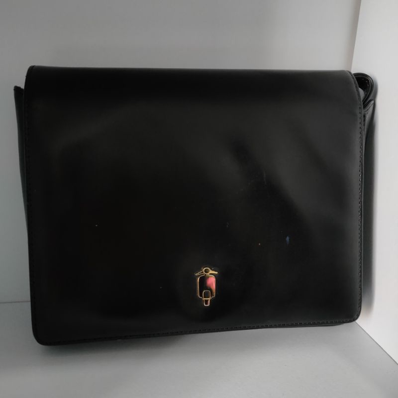 Sling Bag Kulit Asli Glossy Branded Biker Starlet