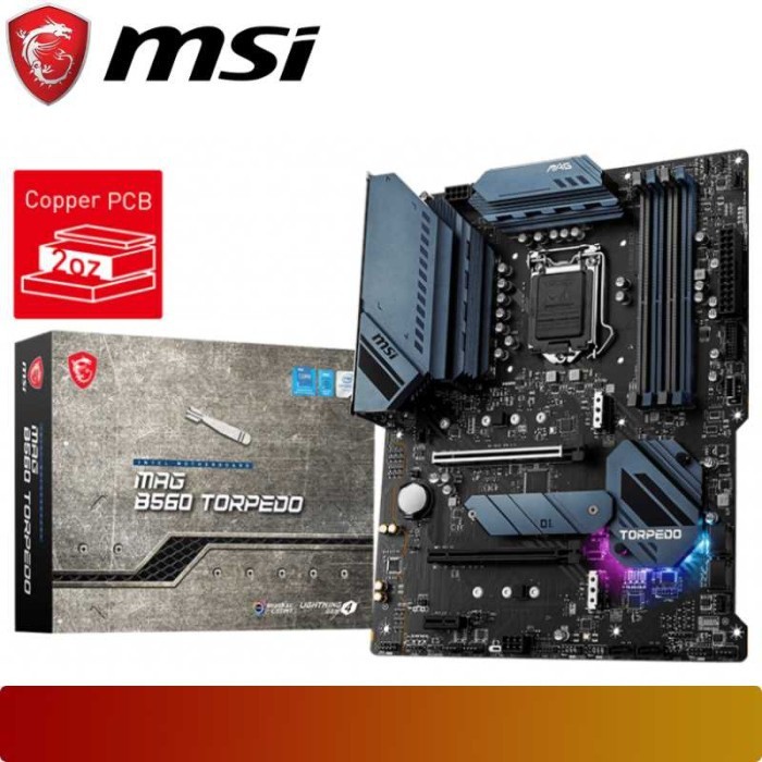 Motherboard Intel B560 LGA 1200 ATX | MSI MAG B560 TORPEDO