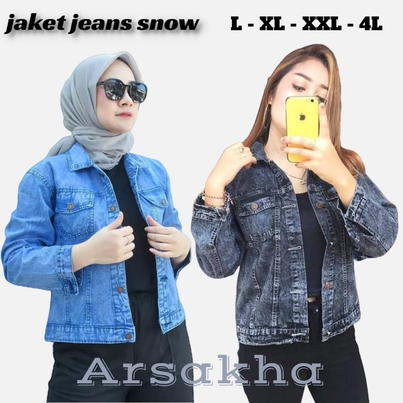 JAKET WANITA OVERISIZE JAKET DENIM JAKET JEANS PEREMPUAN MURAH STANDAR JUMBO