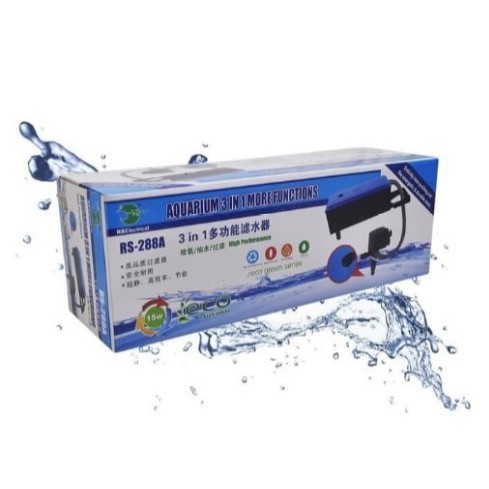 RS-288a Risheng Box Filter Akuarium Aquarium Top Filter RS288A