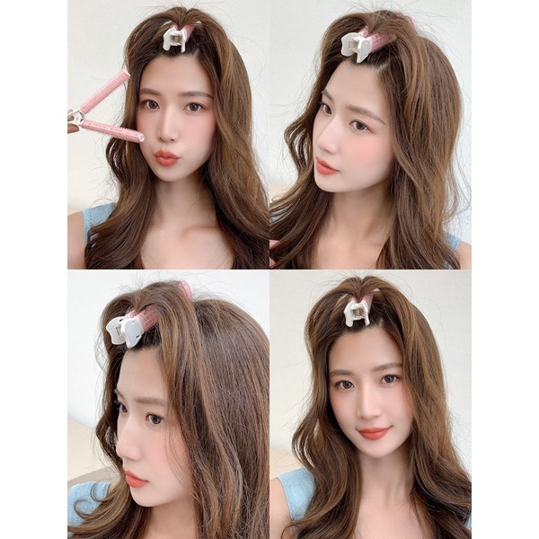 [2Pcs] Roll fluffy Hair Room Clip Jepit Rambut Roll Velcro / Roll Rambut Tempel Korea / Hair Velcro Roll Fluffy Hair Room Clip Menambah Volume Rambut