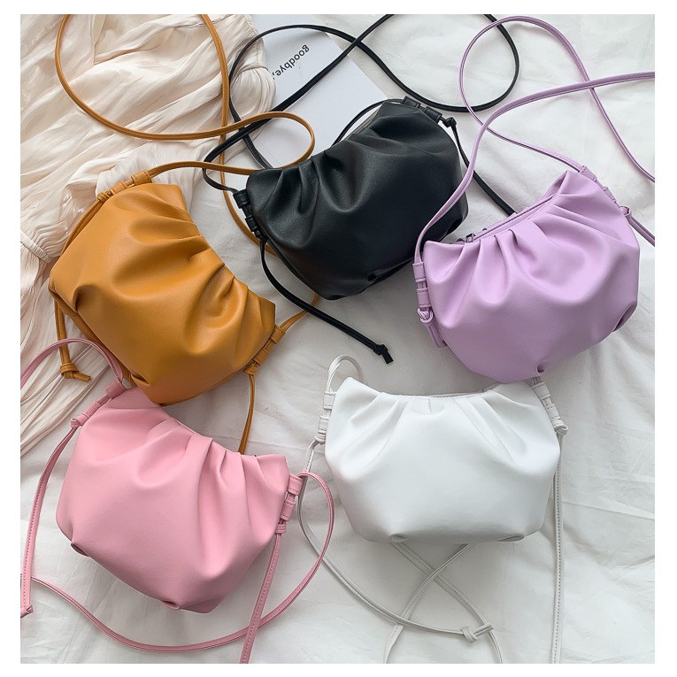 TM-14 tas selempang kecil mini bag wanita import korea jepang serut