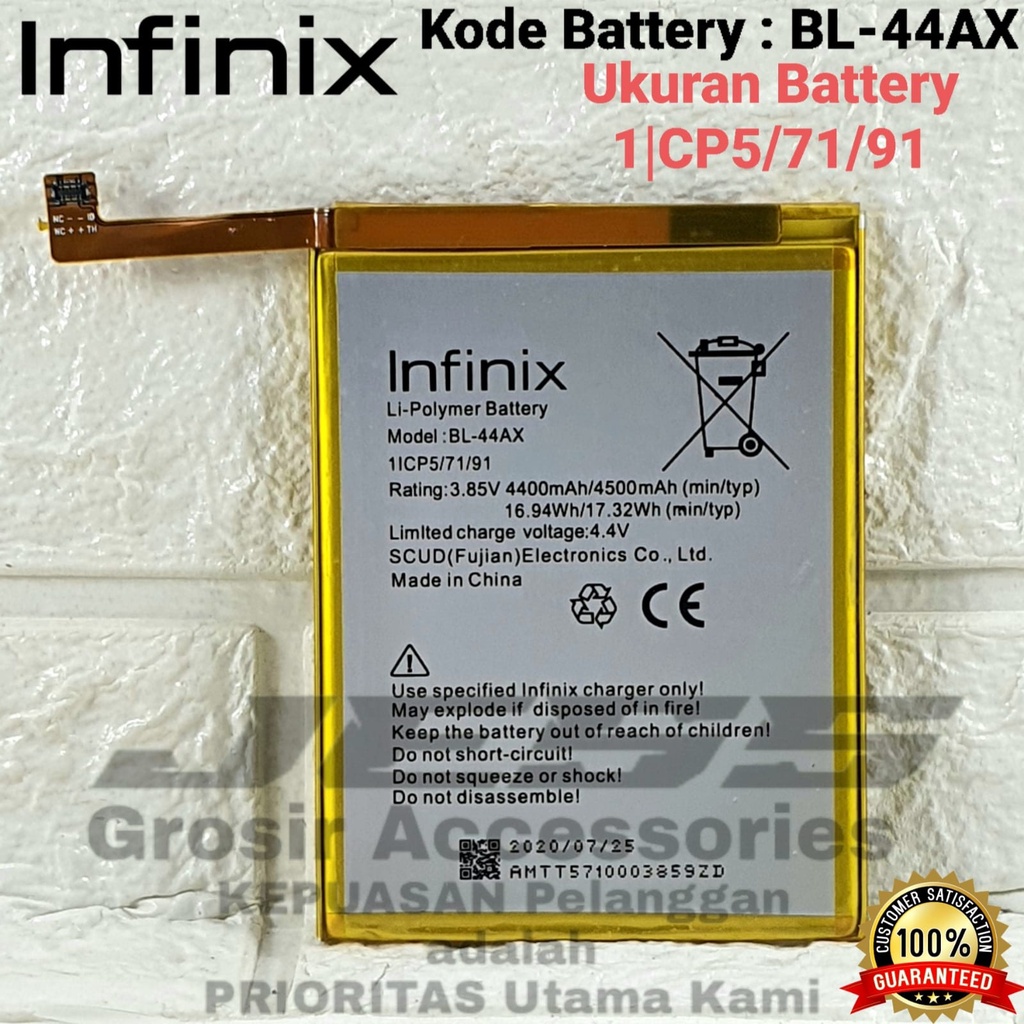 Baterai Battery Original Infinix BL-44AX BL44AX For Hp INFINIX NOTE 4 PRO - X571