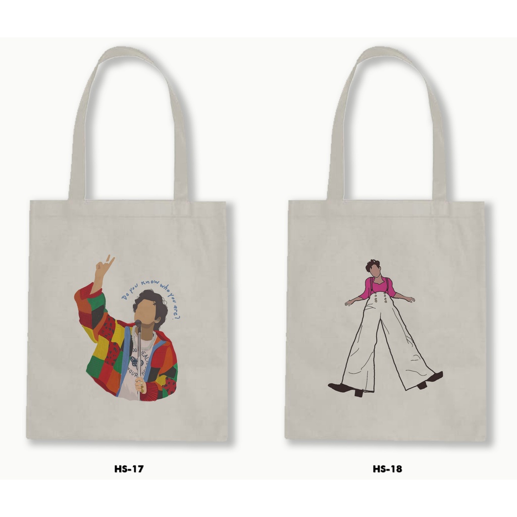 TOTE BAG BLACU - HARRY STYLES 01