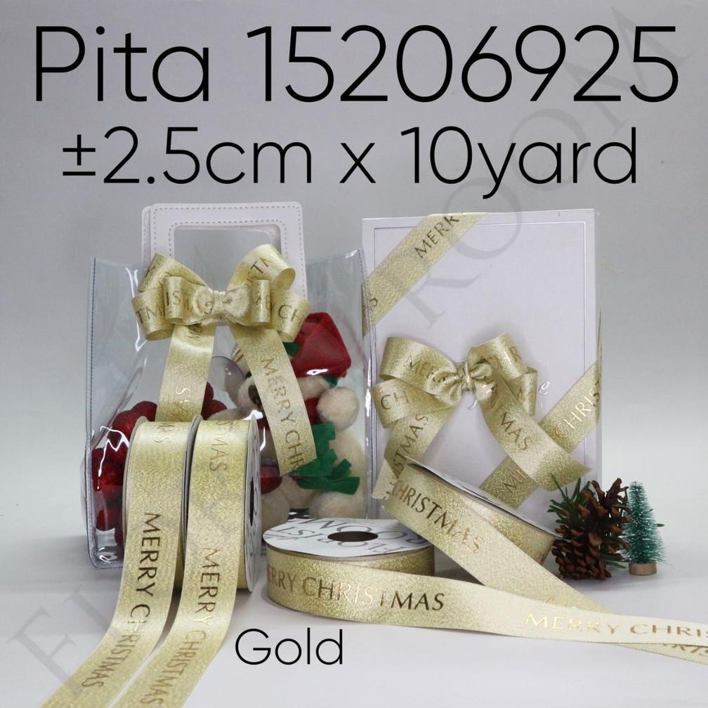 

PITA 15206925 2.5CM X 10 YARD - CHRISTMAS RIBBON - PITA NATAL TERBARU