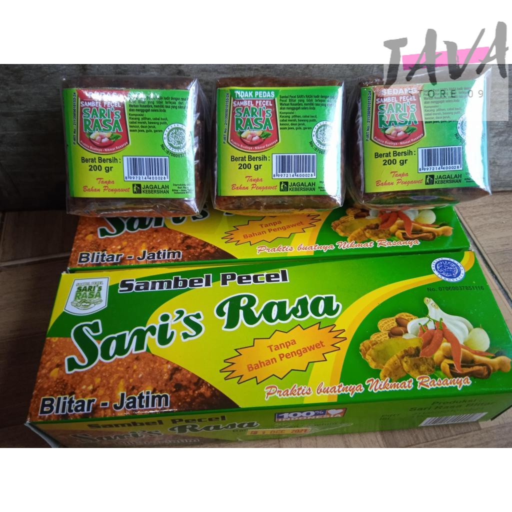 

SAMBEL PECEL SARI'S RASA ASLI BLITAR 600 GRAM