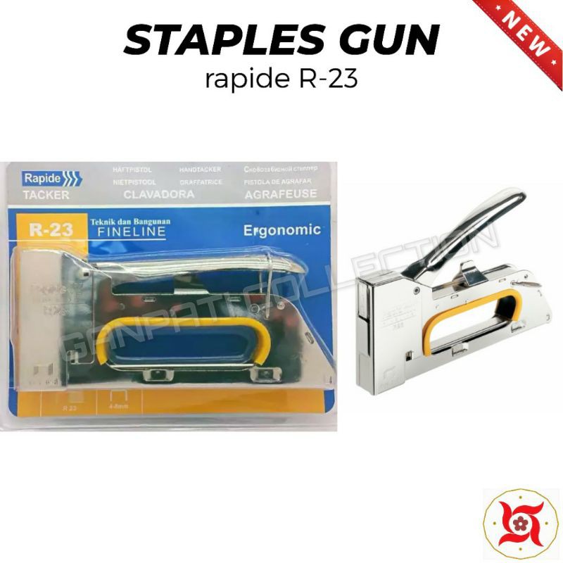 

Staples Gun Alat Staples Tembak Hekter Rapide R-23 Fineline Ergonomic