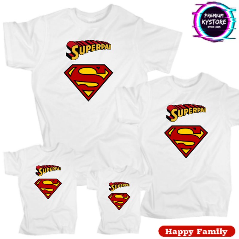 kaos anak superman baju pria anak edisi famili Combad 30s - Kystore