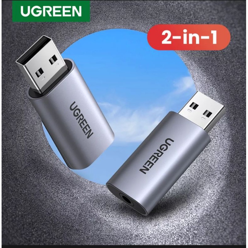 Ugreen Usb Soundcard External Usb 2.0 Stereo Ugreen Sound card to Aux