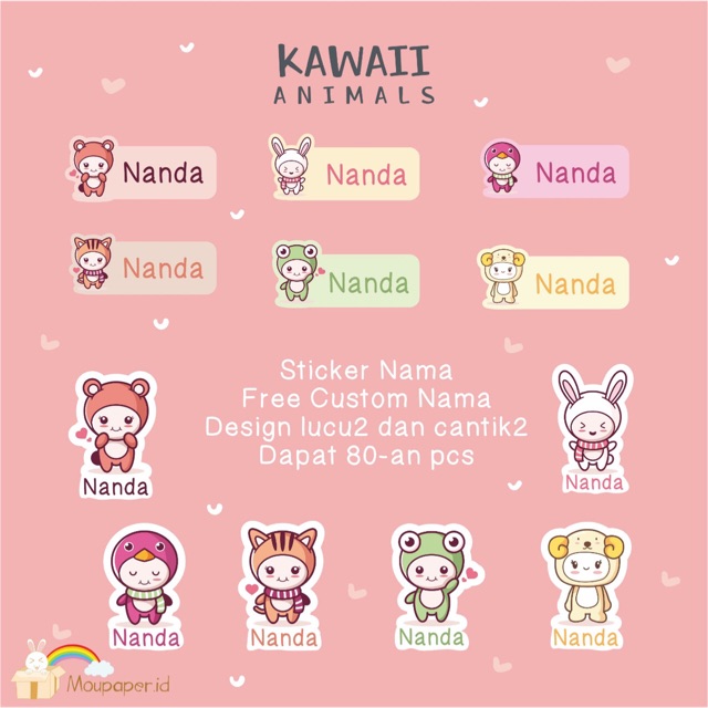 

Stiker label nama