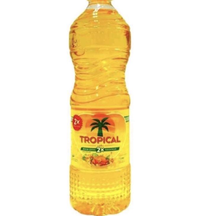 

ジ MINYAK GORENG TROPICAL BOTOL 1 liter Miliki