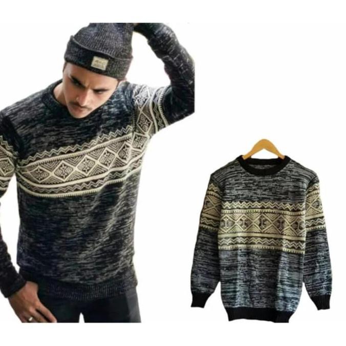 SWEATER RAJUT FARIE MANX TRIBAL UNISE