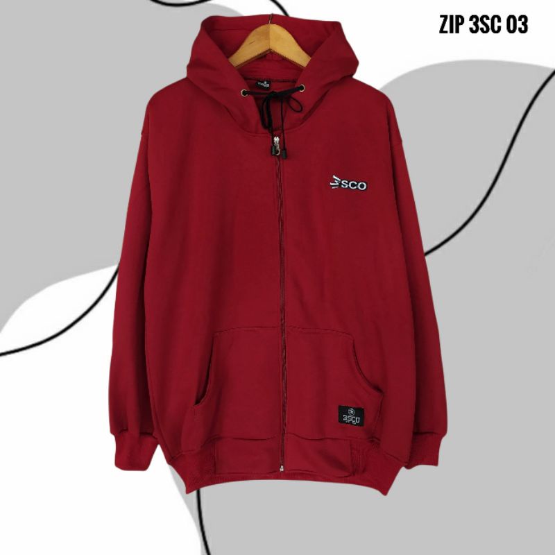 Hoodie Zipper ThreeSecond Jumper 3Second Fleece Best Grade L XL XXL