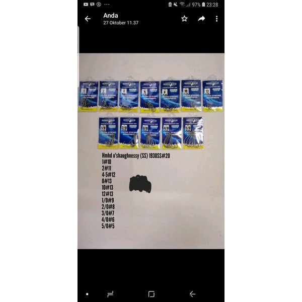 kail pancing hammerhead 1930ss