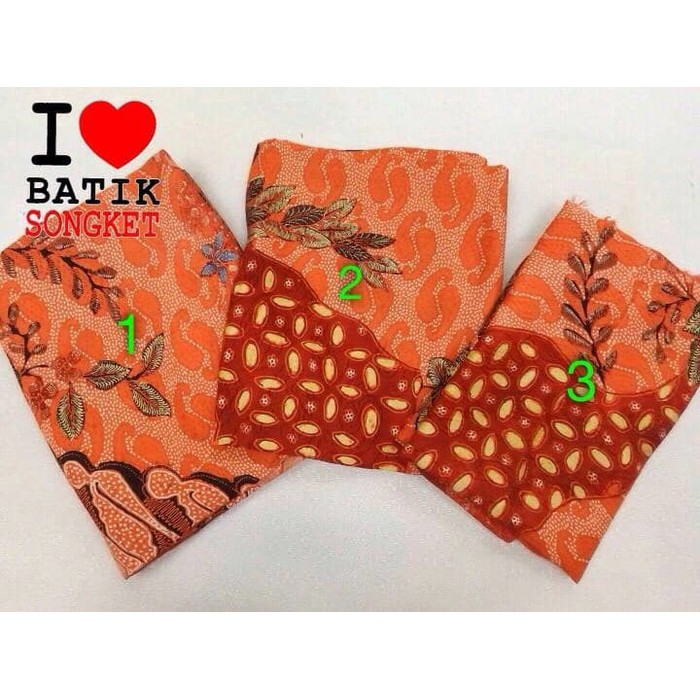 BATIK TULIS -  Bahan sarimbit baron tulis kemeja/hem sarung selendang kebaya batik