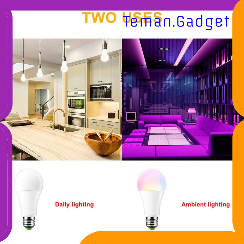 TG-DG238 BONDA LAMPU BOHLAM RGB DENGAN REMOTE CONTROL E27 10W - B5