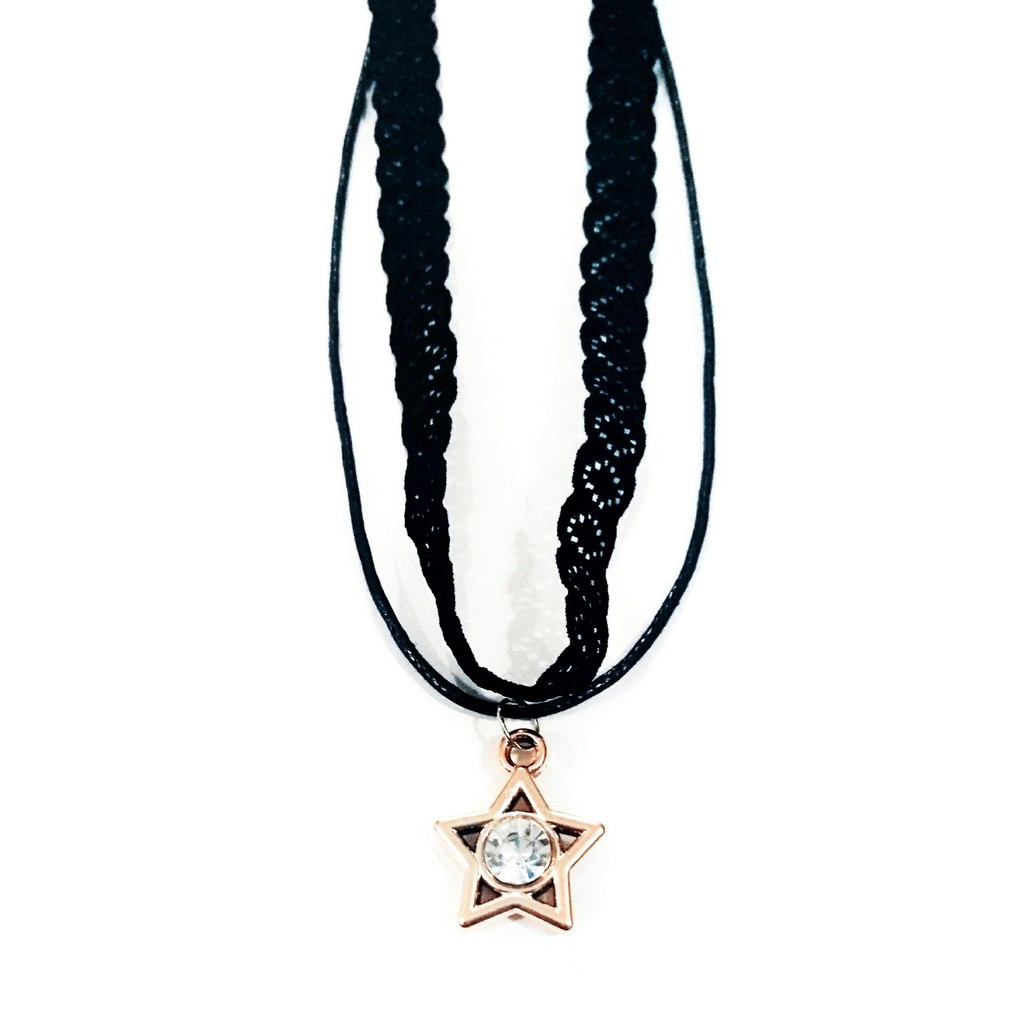 kalung choker double tali star (STA)