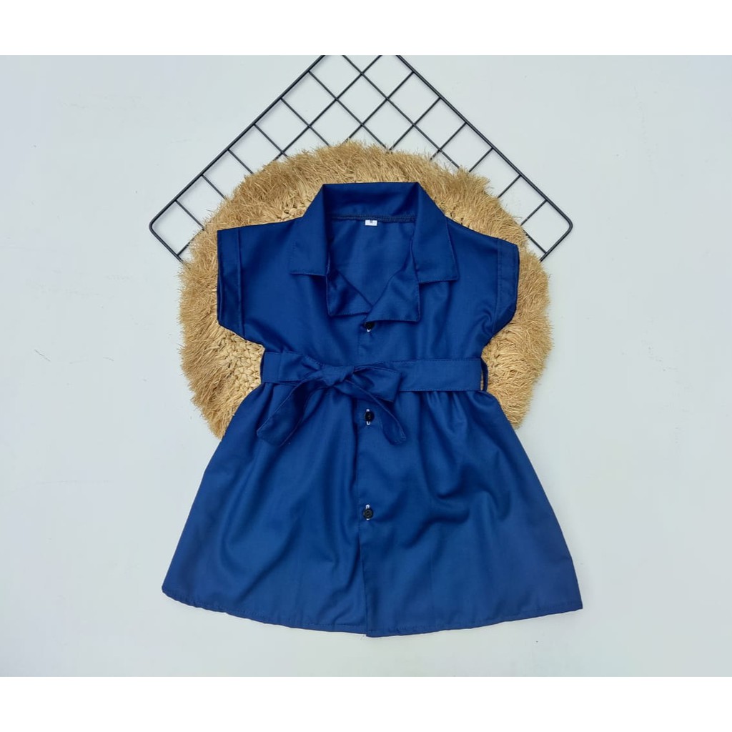 pilih warna Dress anak perempuan blazer 1-8 tahun bahan toyobo