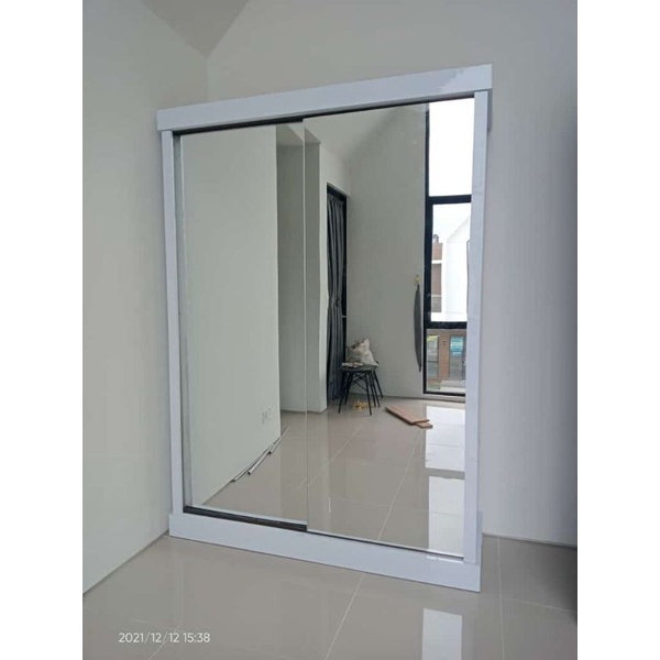 LEMARI SLEDING PINTU GESER FULL CERMIN