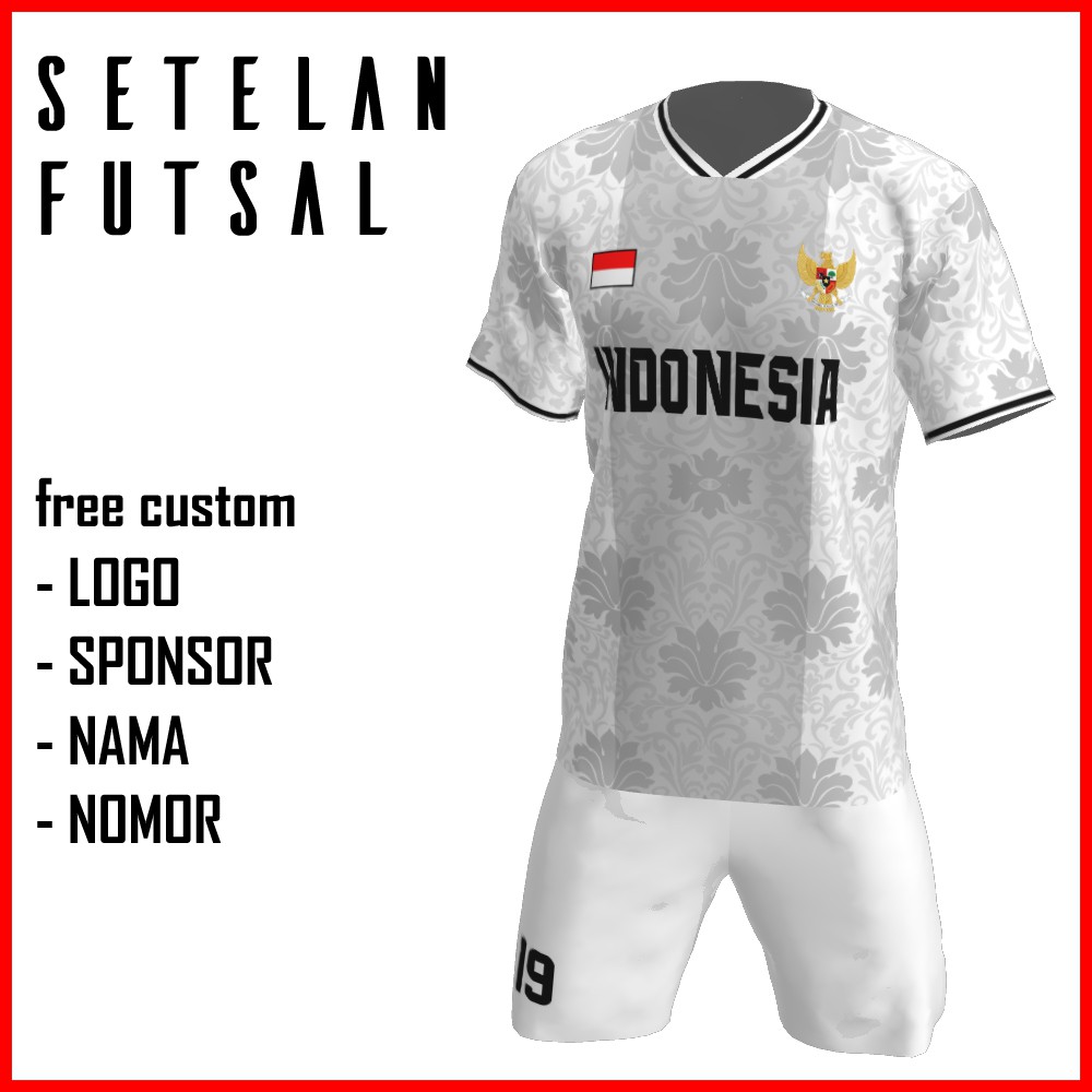Bikin Jersey Futsal Custom Printing , Baju Kaos Jersey Setelan