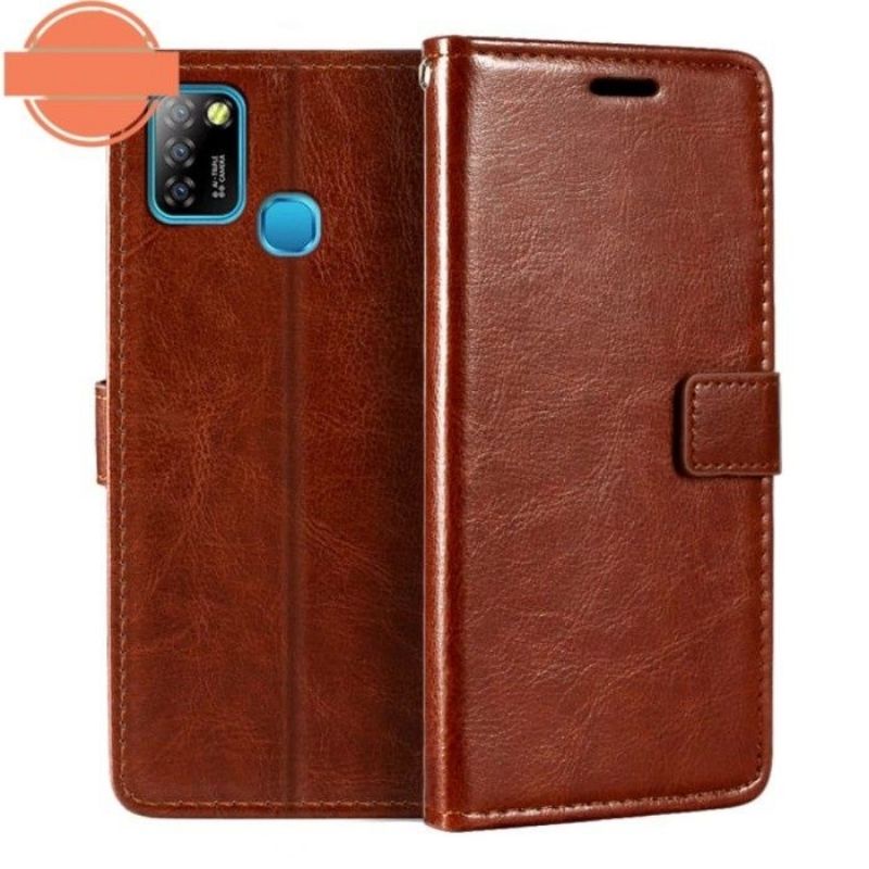 Case Samsung A02S Sarung Dompet Kulit Leather Casing