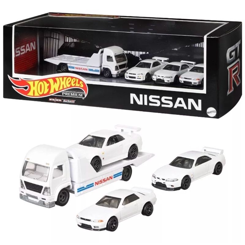 Hot Wheels Premium Nissan Mercedes Benz Ford Race Team Display Set With Diorama Original Hotwheels GMH39