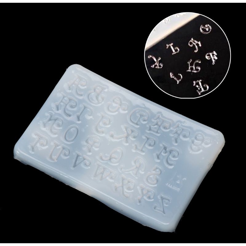 SIY  Letters Jewelry Making Mold Silicone Mould DIY Craft Key Chain Epoxy Resin Mold