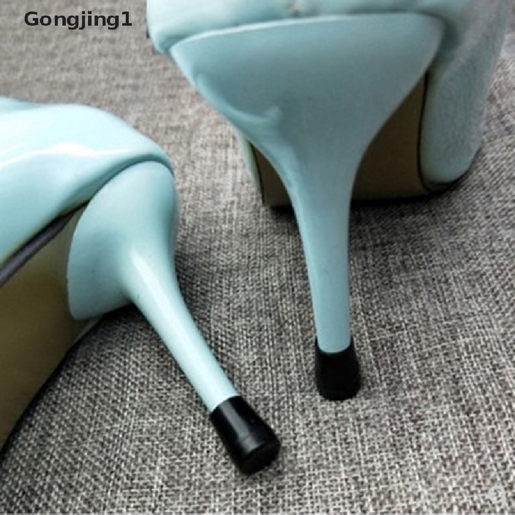 Gongjing1 2pcs Cover Pelindung Sepatu High Heels Stiletto Anti Slip Untuk Pesta Pernikahan