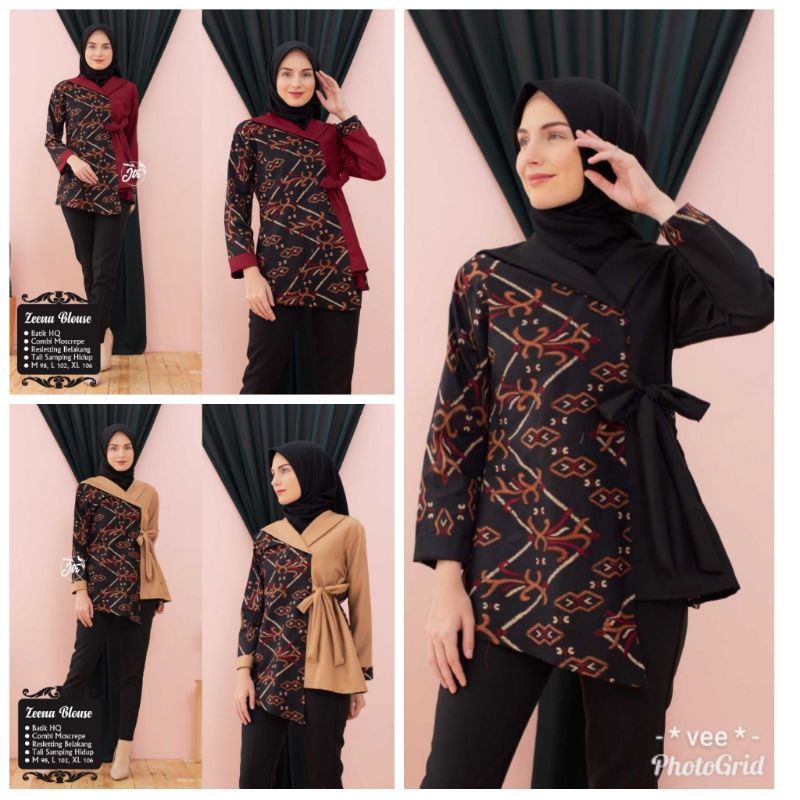 BLUS KANTOR,BLUS BATIK MODERN