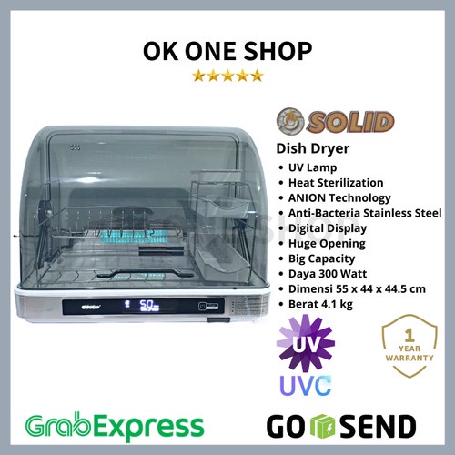 SOLID Dish Dryer Pengering Piring Anti Virus