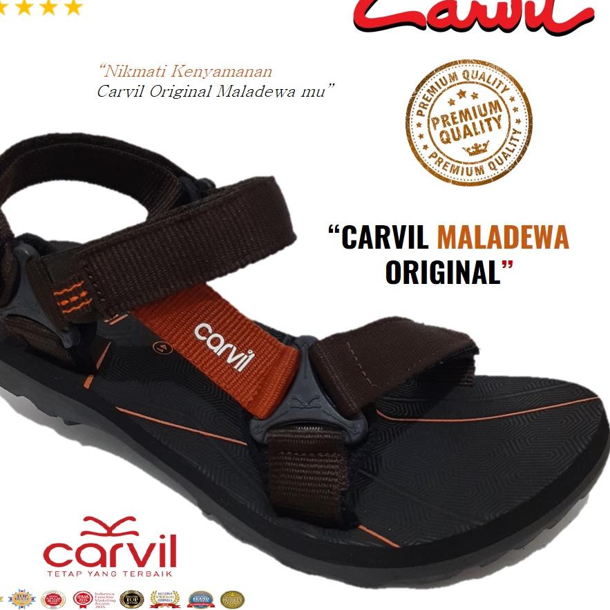 Official Shop--Carvil Maladewa Sandal Pria Sandal Gunung Pria Dewasa Maxima Remaja Travel Fashion [D