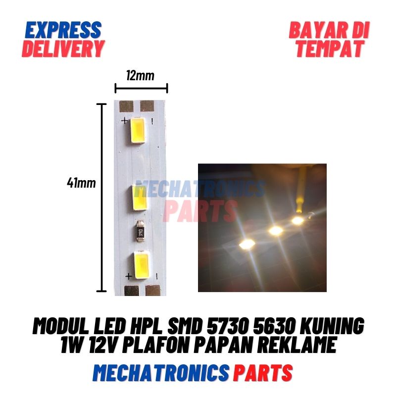 [DSP-9082] HPL 1 WATT MODUL SMD 5730 5630 12VOLT BLUE PLAFON PAPAN REKLAME YELLOW