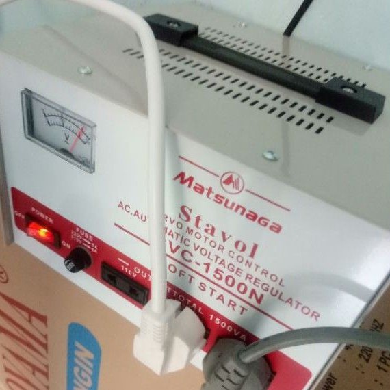 Stabilizer  MATSUNAGA 1500Watt/STAVOL BEST Seler Model  SVC-1500N