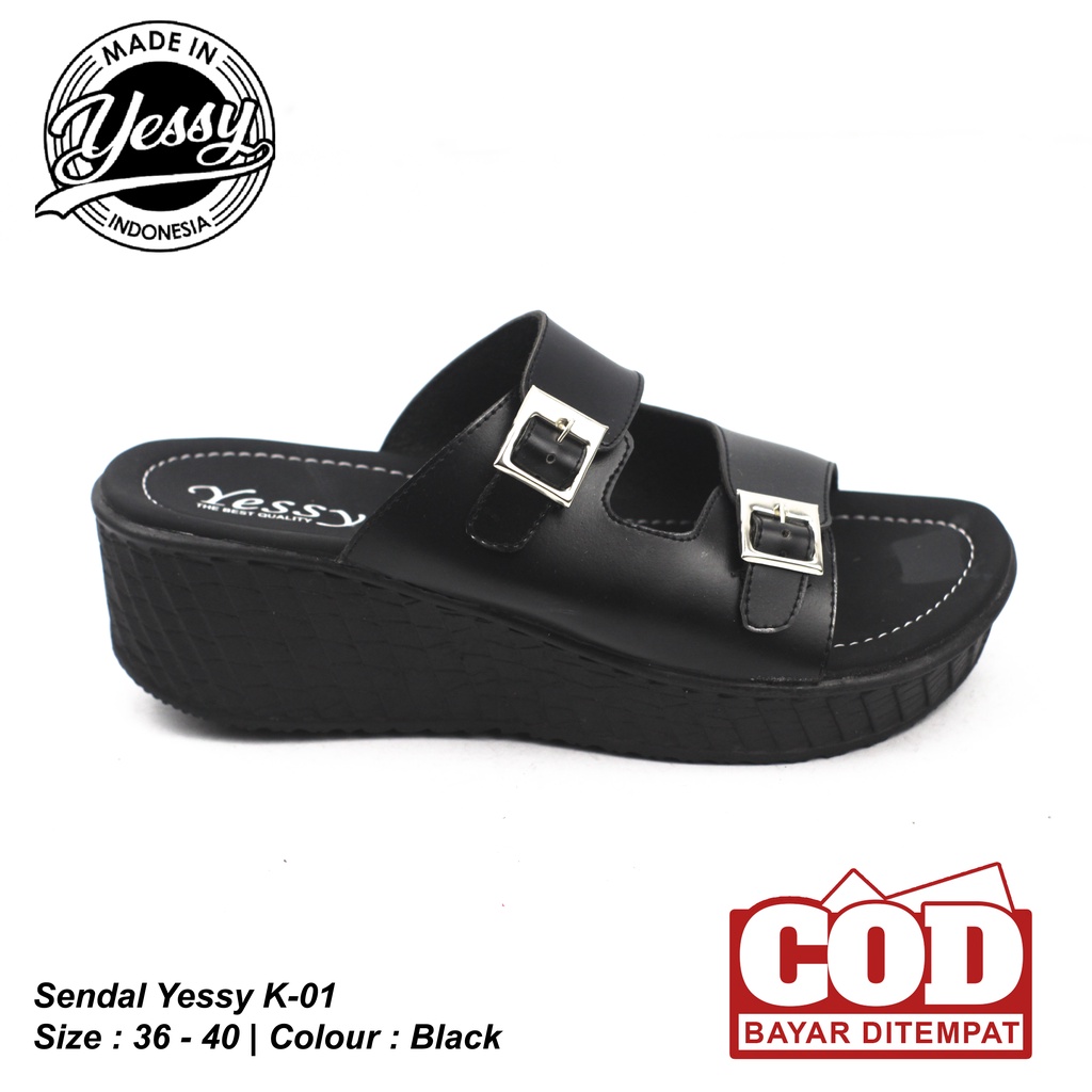 SENDAL WANITA YESSY K-01 // SENDAL SLOP // SENDAL TERBARU