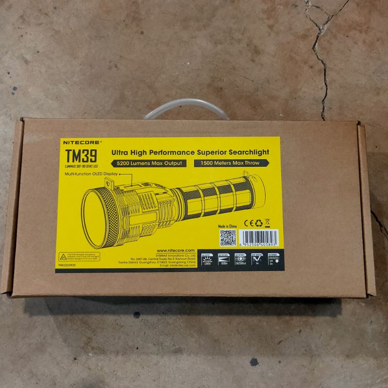 NITECORE TM39 Senter LED Luminus SBT-90 Gen2 5200 Lumens - Black