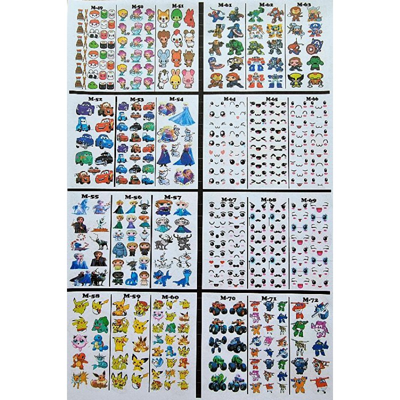 

Edible stamp/edible picture/stiker makanan dan minuman M49-M72