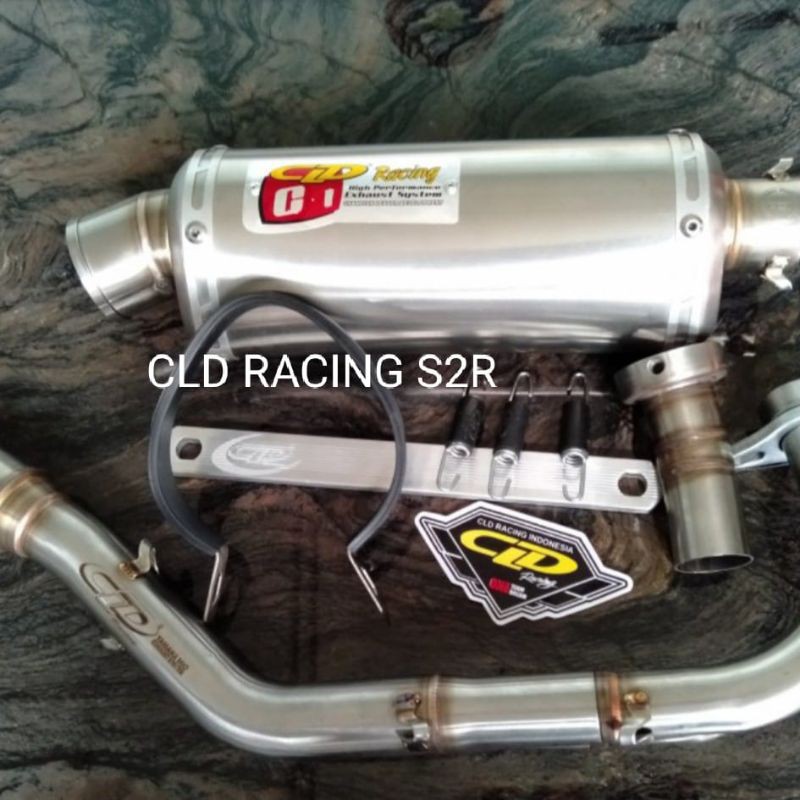KNALPOT CLD RACING MIO NOUVO SOUL TYPE C1 OVAL DOFF ORIGINAL