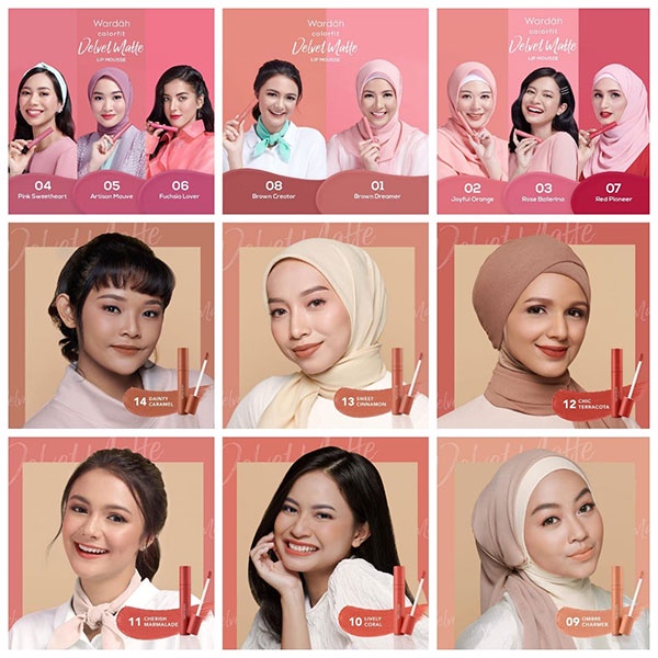 WARDAH COLORFIT VELVET MATTE LIP MOUSSE (GROSIR)