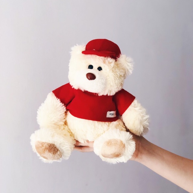 BONEKA BERUANG BAJU MERAH