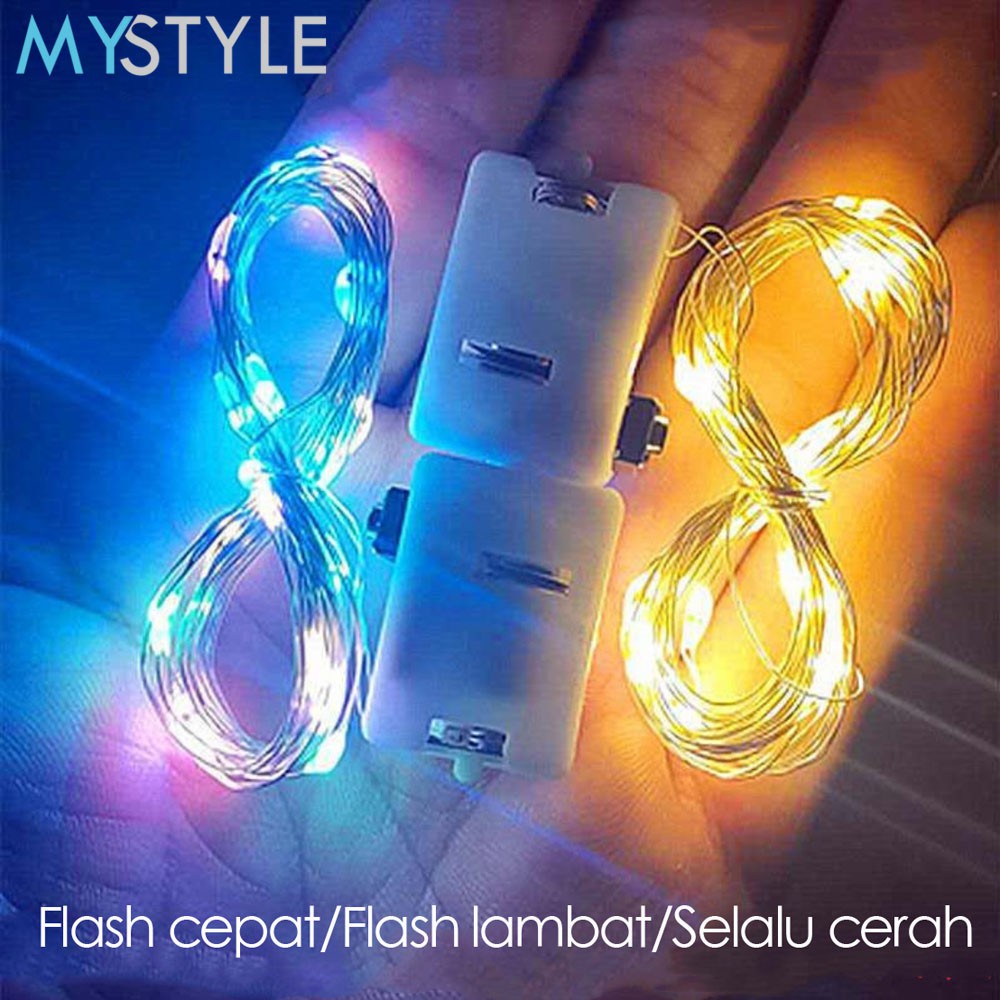 LAMPU HIAS TUMBLR LAMPU KAWAT LED KAWAT DEKORASI LAMPU HIAS BOBO BALON PVC LAMPU CANTIK FREE BATERAI