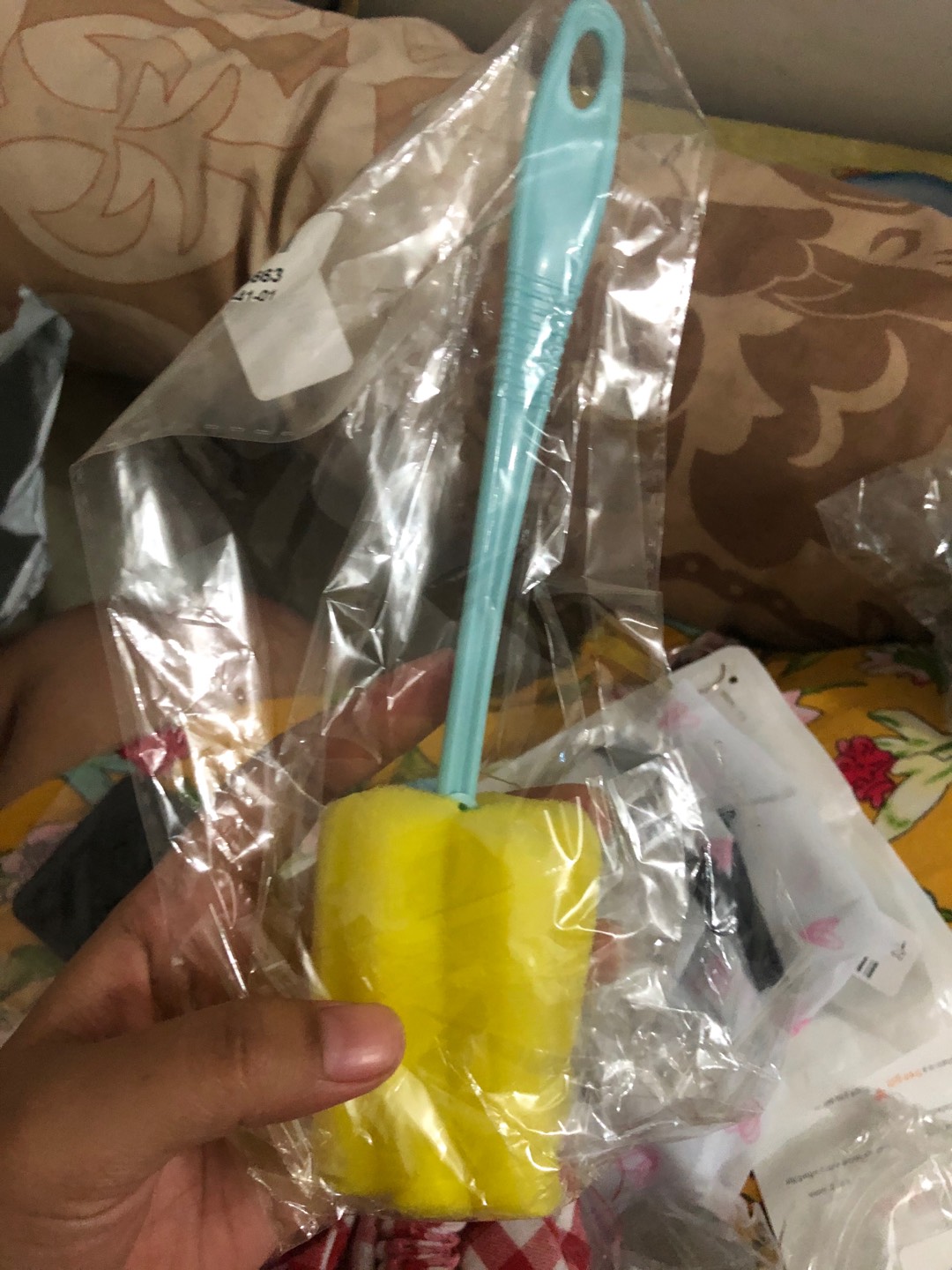 Kitchen Cleaning Tool Long Handle Sponge Wineglass Bottle Coffe Tea Glass Cup Brush