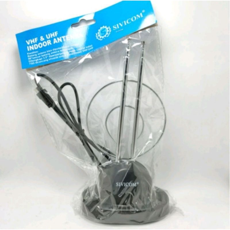ANTENA TV TARIK + KABEL JACK ANTENA DALAM RUMAH INDOOR TABUNG  LCD