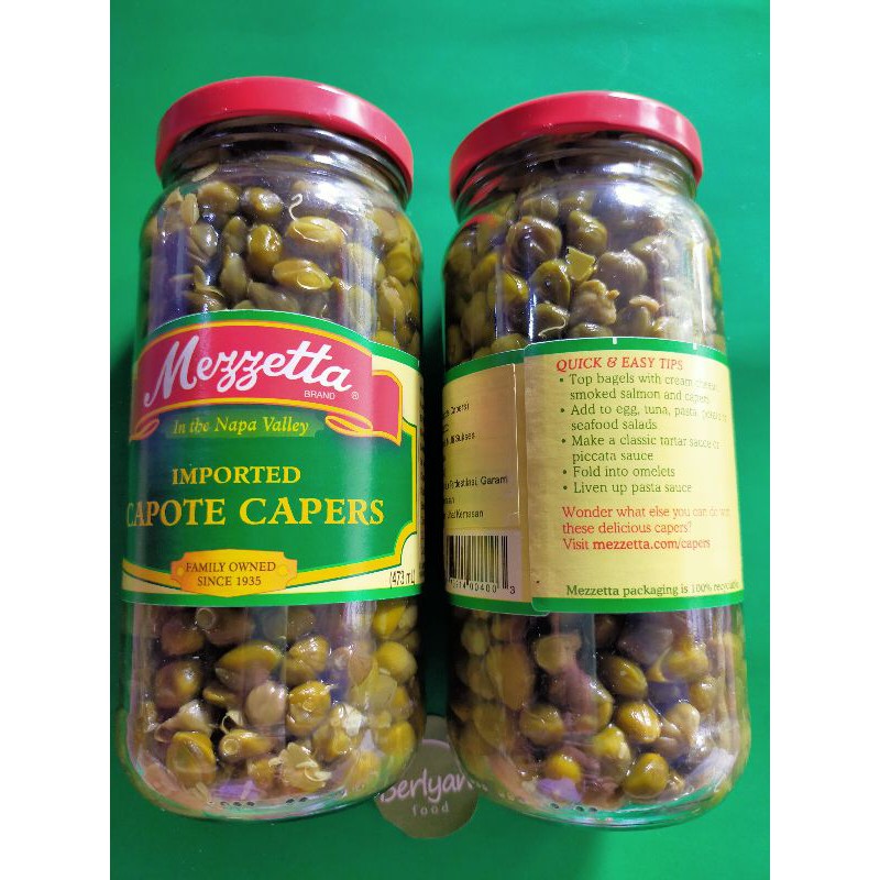 Capers Capote Imported Acar Kaper Acar Capers Mazzeta 473 ml Murah