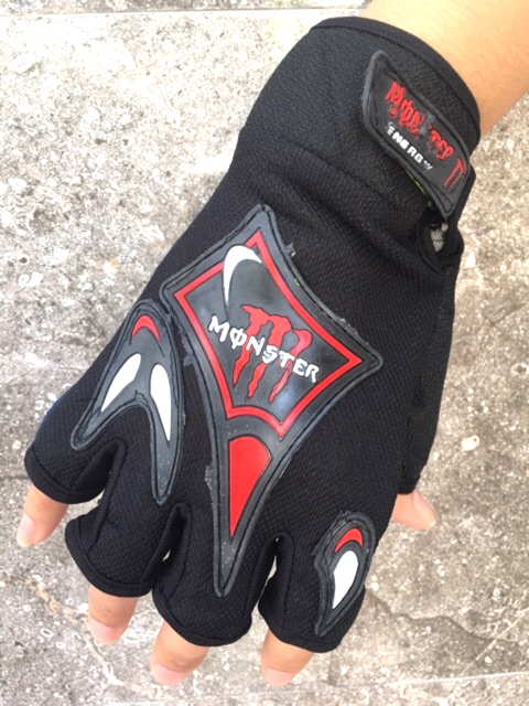 SARUNG TANGAN MOTOR / GLOVE PENDEK BIKER / Sarung Tangan Motor Setengah Jari