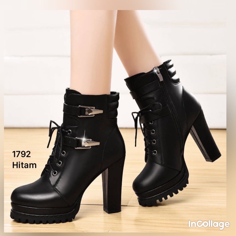 SEPATU BOOTS HIGH IMPOR KOREA 1792