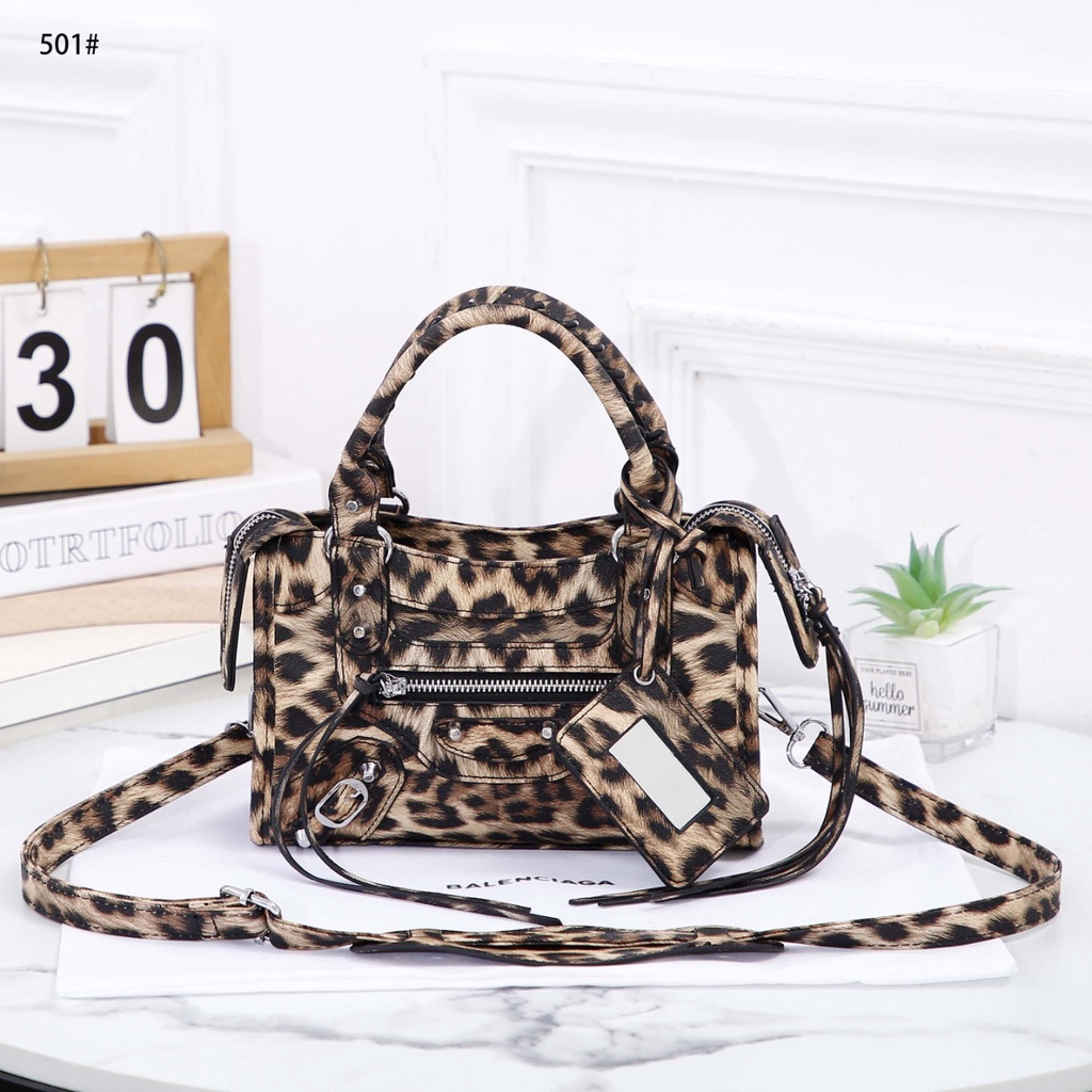 City Mini Leaopard Printed Satchel Cross Bag 501