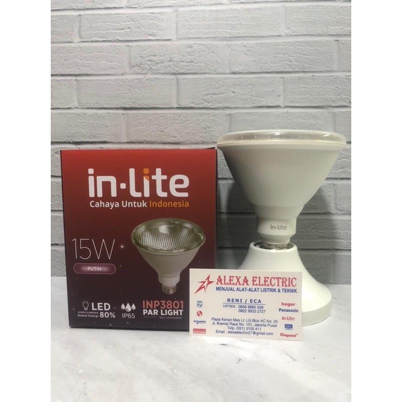 Lampu sorot LED par 38 par38 15w 15 w 15 watt 15watt INP3801 INLITE IN LITE IN-LITE