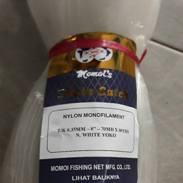 jaring ikan  TUNA 8 inchi 0.35 70/80 yoko momoi